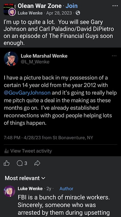 screenshot of an x/twitter post by luke wenke obsessing over carl paladino and ny assemblyman david dipietro april 2023