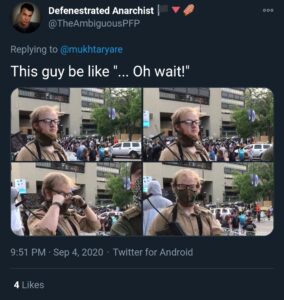 luke wenke gun 2020 minneapolist george floyd protests covid mask