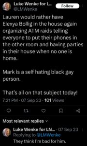 luke wenke x twitter screenshot jealous luke wenke obsessed 2023