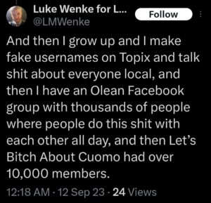luke wenke x twitter screenshot 2023 topix obsession