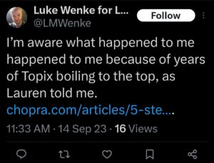 luke wenke x twitter screenshot topix 2023