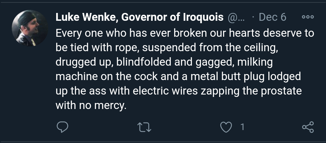 luke wenke twitter x screenshot ryan obsession father kevin wenke 2020 2021