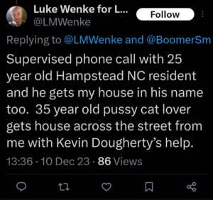 luke wenke katie obsession ryan obsession x twitter screenshot 2023