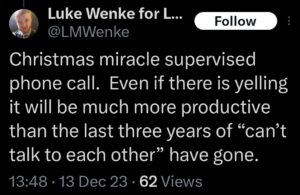 luke wenke x twitter screenshot ryan benjamin teeter obsession 2023