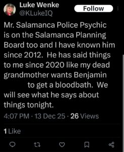 luke wenke x twitter screenshot ryan benjamin teeter obsession 2023