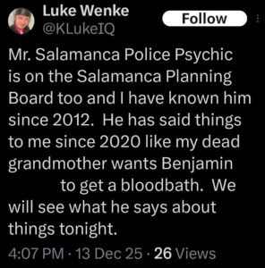 luke wenke x twitter screenshot ryan benjamin teeter obsession 2025