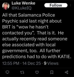 luke wenke katie obsession psychic predictions 2025