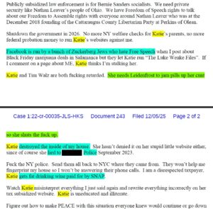 luke wenke wants to jam pills up stalking victim katie's cunt december 2025