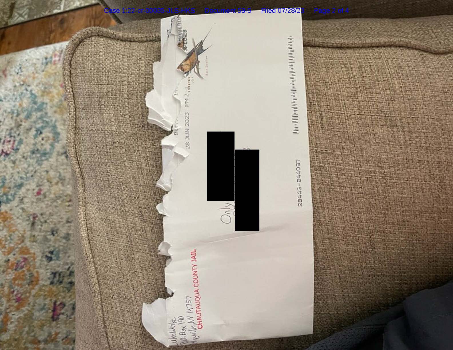 luke wenke harassing letter to victim 2023