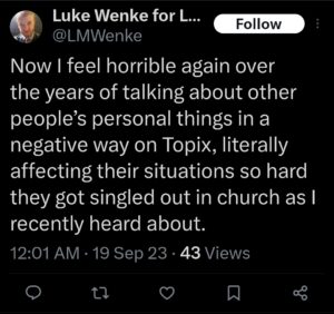 luke wenke topix tweet obsessed stalker serial stalker