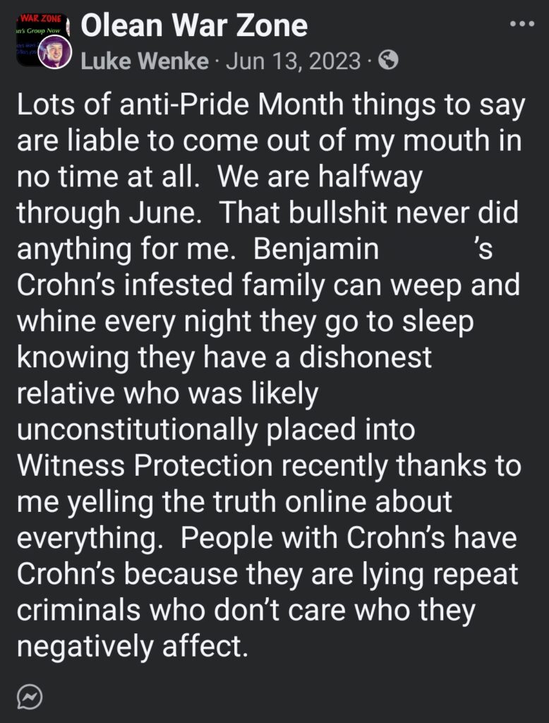 luke wenke facebook benjamin ryan teeter obsession 2023