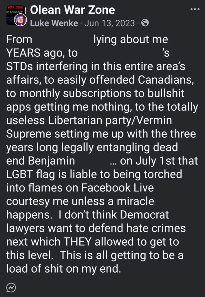 luke wenke facebook benjamin ryan teeter obsession 2023