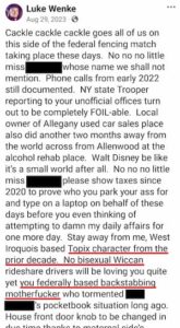 luke wenke facebook screenshot topix obsession brett ryan teeter