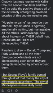 luke wenke facebook screenshot ryan obsession 2023 racism george floyd