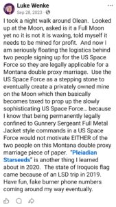 luke wenke facebook screenshot benjamin ryan teeter obsession double proxy marriage 2023