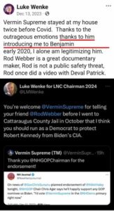 luke wenke facebook screenshot ryan obsession 2023