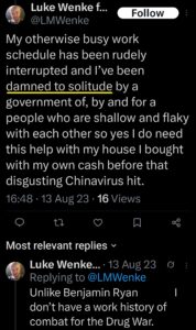 luke wenke x twitter screenshot incel talk 2023