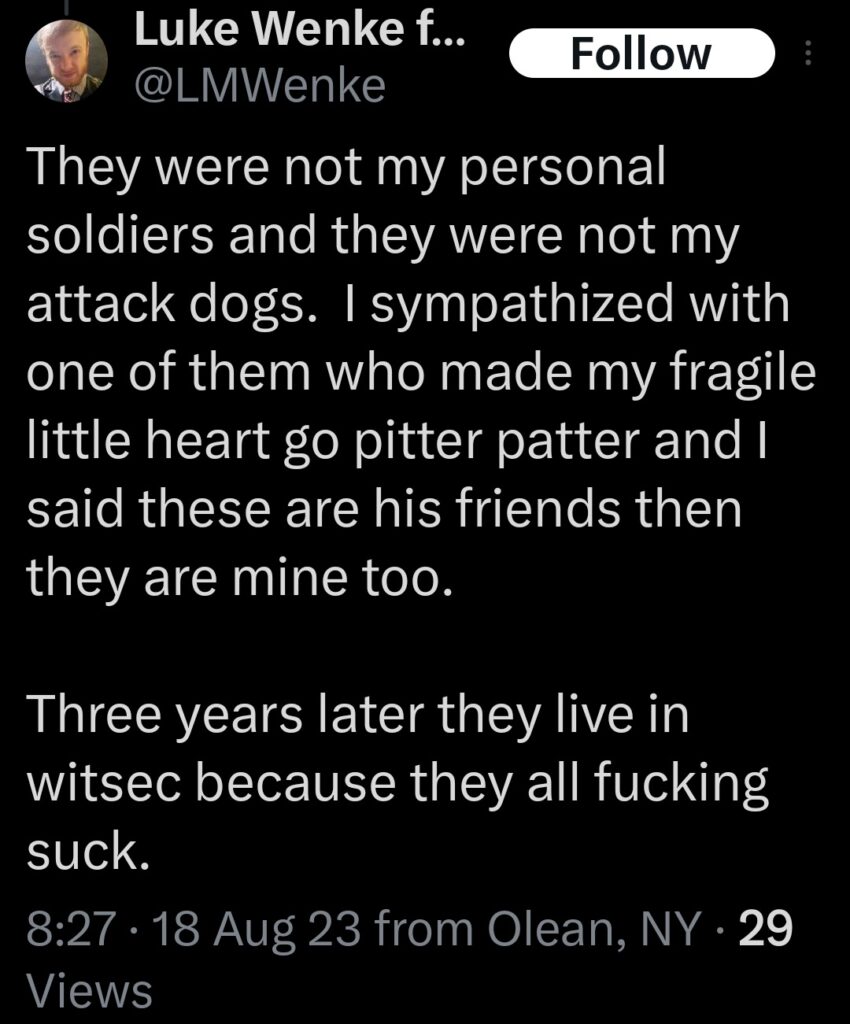 luke wenke x twitter screenshot incel talk 2023