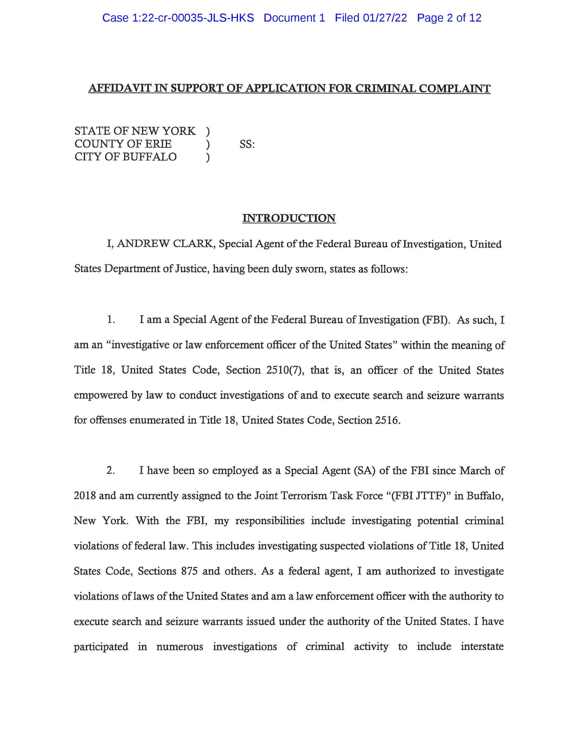 the federal government's cyberstalking complaint against luke wenke january 2022 case 1:22-cr-00035