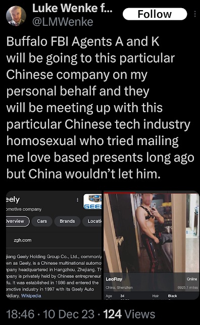 luke wenke trash talks the fbi agents who investigated his criminal case x/twitter screenshot december 2023