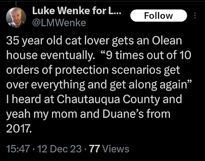 luke wenke wants to reestablish contact with stalking victim katie who wants to be left alone