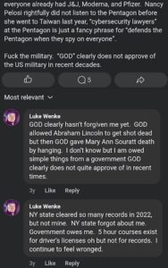 screenshot of an august 2023 facebook post demanding a cleared criminal record