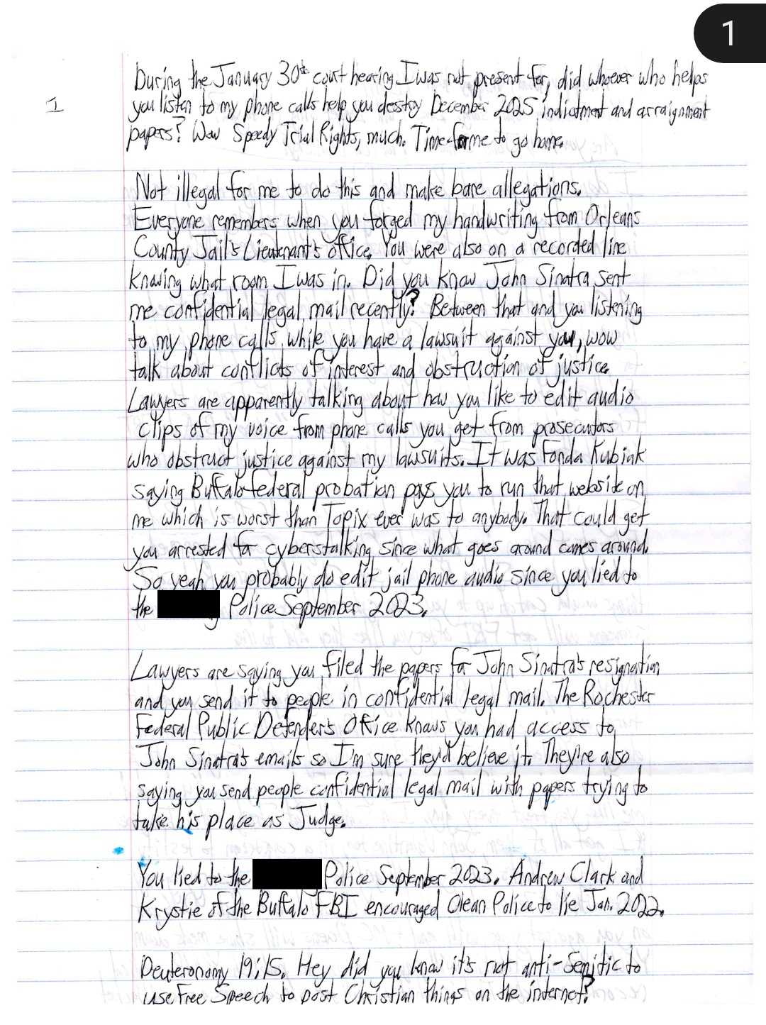 a harassing letter from luke wenke to stalking victim katie march 2026
